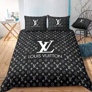 Louis Vuitton Customized Logo Brand Bedding Set Bedroom Luxury Home Decor Bedspread