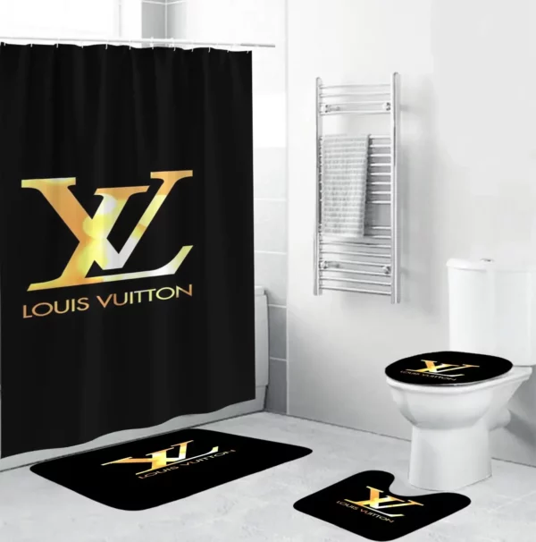 Louis Vuitton Bathroom Set Home Decor Hypebeast Bath Mat Luxury Fashion Brand