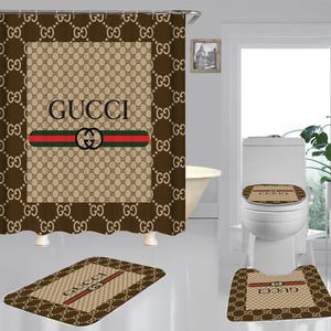 Gucci Combo Bathroom Set Home Decor Luxury Fashion Brand Hypebeast Bath Mat