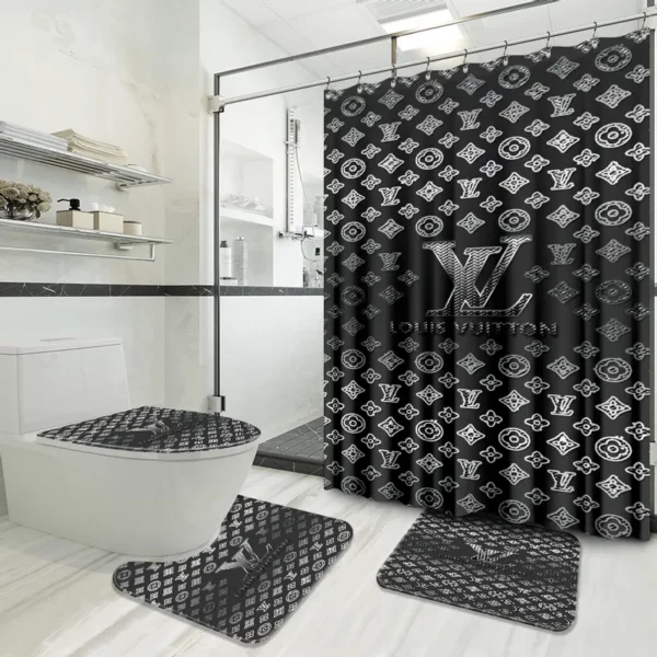 Louis Vuitton Lv Louis Vuitton Bathroom Set Home Decor Luxury Fashion Brand Bath Mat Hypebeast