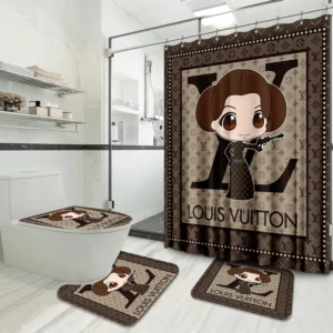 Louis Vuitton Lv Louis Vuitton Bathroom Set Hypebeast Home Decor Luxury Fashion Brand Bath Mat