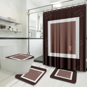 Louis Vuitton Lv Louis Vuitton Bathroom Set Luxury Fashion Brand Home Decor Hypebeast Bath Mat