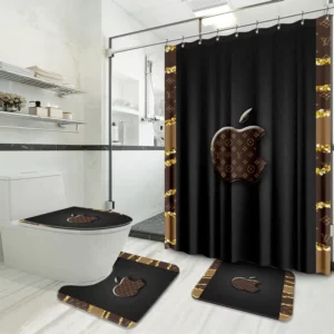 Louis Vuitton Lv Louis Vuitton Apple French Bathroom Set Hypebeast Bath Mat Luxury Fashion Brand Home Decor