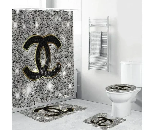 Chanel Bathroom Set Home Decor Bath Mat Luxury Fashion Brand Hypebeast