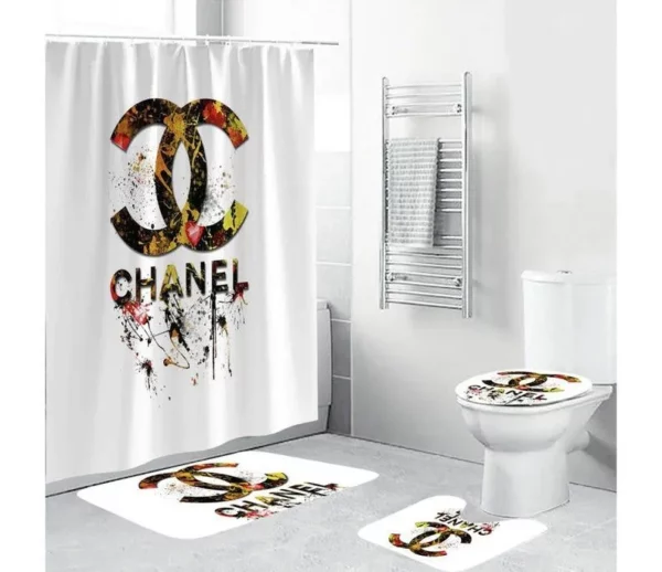 Chanel Bathroom Set Bath Mat Luxury Fashion Brand Hypebeast Home Decor