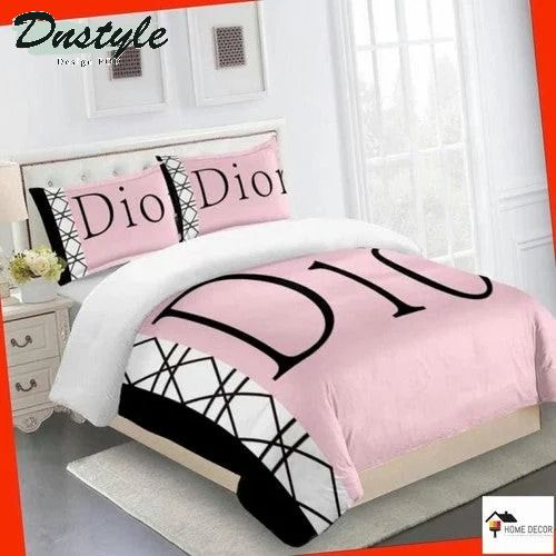 Dior Logo Brand Bedding Set Home Decor Bedspread Luxury Bedroom