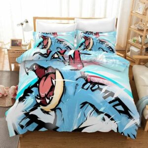 Pokemon Pikachu Logo Brand Bedding Set Bedroom Bedspread Luxury Home Decor