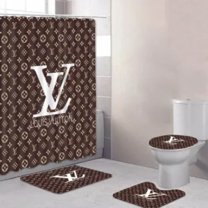 Louis Vuitton Brown Bathroom Set Home Decor Bath Mat Hypebeast Luxury Fashion Brand