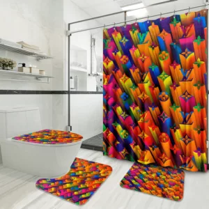 Louis Vuitton Colorful Bathroom Set Hypebeast Home Decor Luxury Fashion Brand Bath Mat