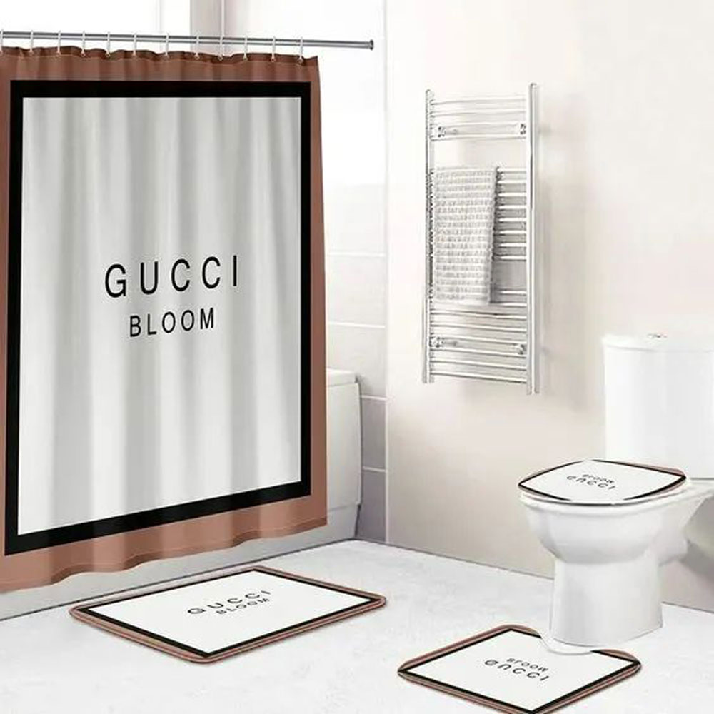 Gucci Bloom Bathroom Set Luxury Fashion Brand Home Decor Bath Mat Hypebeast