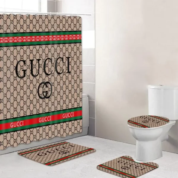 Gucci Bathroom Set Bath Mat Hypebeast Home Decor Luxury Fashion Brand