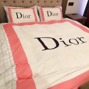 Dior Logo Brand Bedding Set Home Decor Bedspread Luxury Bedroom