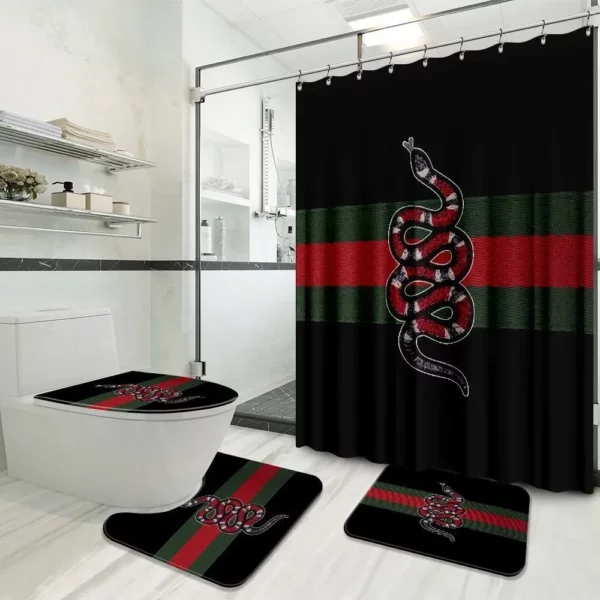 Gucci Bathroom Set Luxury Fashion Brand Hypebeast Home Decor Bath Mat