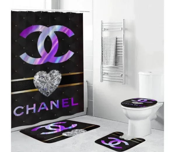 Chanel Bathroom Set Luxury Fashion Brand Bath Mat Hypebeast Home Decor