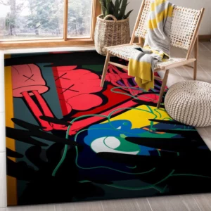 Kaws Rectangle Rug Luxury Door Mat Home Decor Fashion Brand Area Carpet