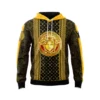 Louis Vuitton Versace Golden Medusa Yellow Black Type 560 Luxury Hoodie Fashion Brand Outfit