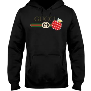 Gucci Apple Black Type 555 Luxury Hoodie Outfit Fashion Brand