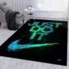 Nike Rectangle Rug Fashion Brand Door Mat Area Carpet Home Decor Luxury