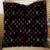 Louis Vuitton Colorful Fleece Blanket Luxury Fashion Brand Home Decor