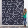 Louis Vuitton Logo Logo Fleece Blanket Home Decor Fashion Brand Luxury