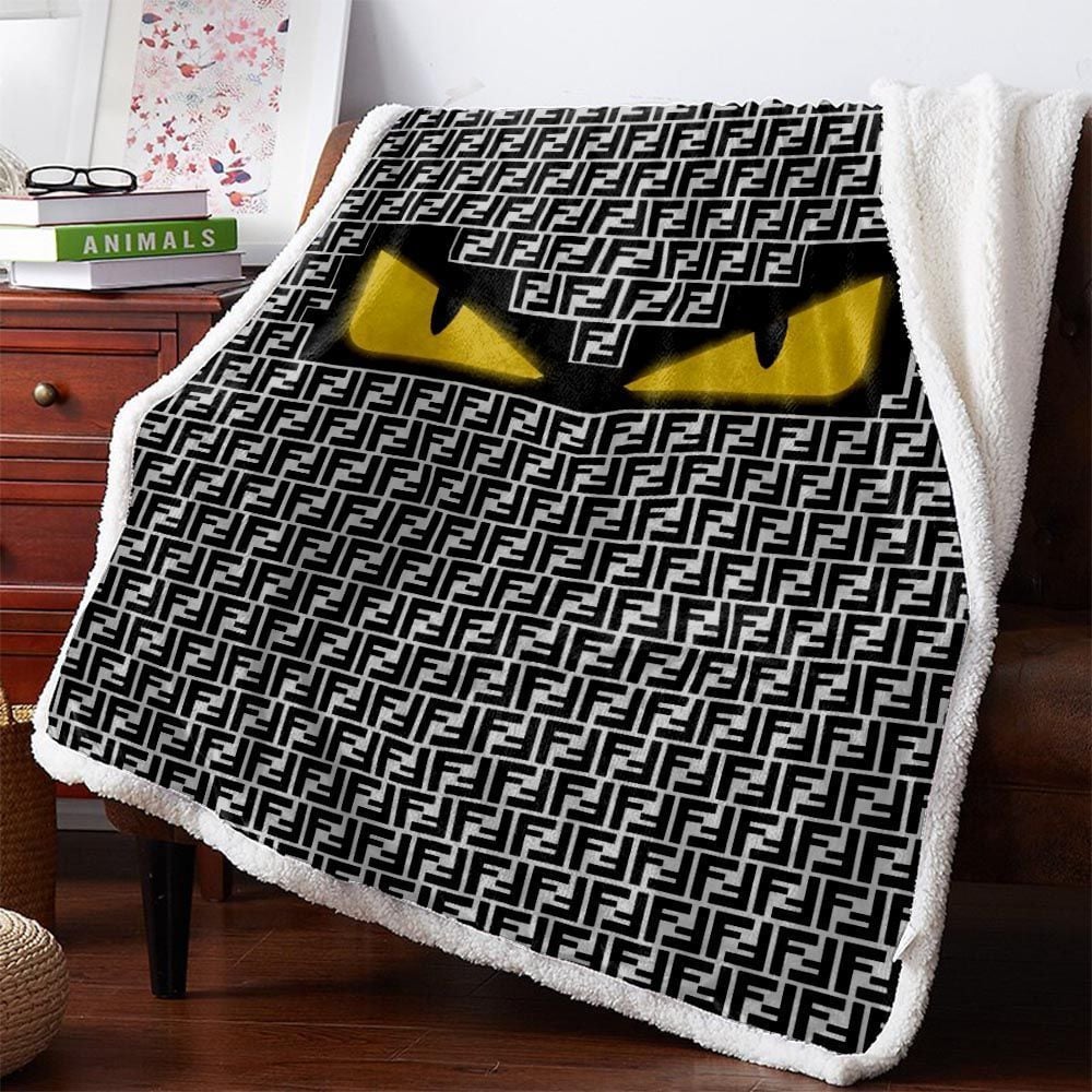 Fendi Fleece Blanket Fashion Brand Home Decor Luxury