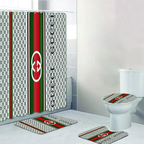 Gucci Bathroom Set Home Decor Hypebeast Bath Mat Luxury Fashion Brand