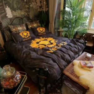 Versace Logo Brand Bedding Set Bedroom Luxury Home Decor Bedspread