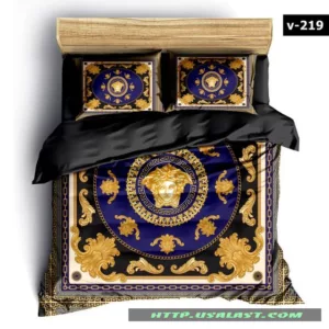 Versace Design Logo Brand Bedding Set Bedspread Luxury Bedroom Home Decor