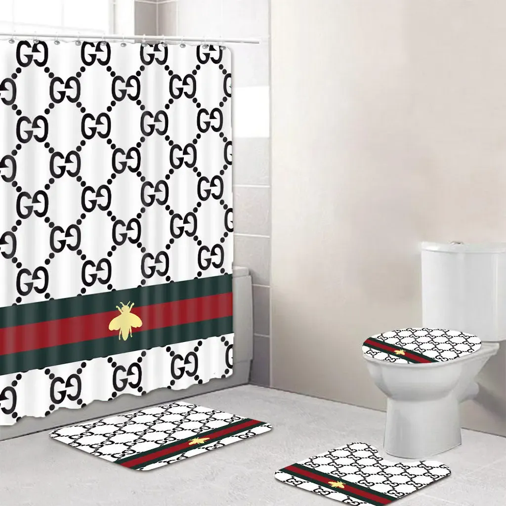 Gucci New Bathroom Set Home Decor Hypebeast Bath Mat Luxury Fashion Brand