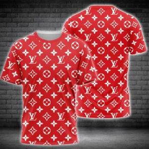 Louis Vuitton Red T Shirt Outfit Fashion Luxury