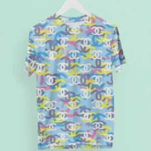 Chanel Multicolor Light Blue T Shirt Outfit Luxury Fashion