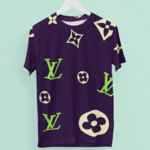 Louis Vuitton Purple T Shirt Fashion Outfit Luxury