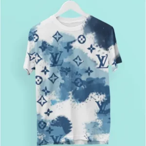 Louis Vuitton Blue White T Shirt Luxury Fashion Outfit