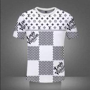 Louis Vuitton Paris Pattern White T Shirt Outfit Luxury Fashion