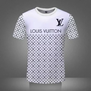 Louis Vuitton Black Logo White T Shirt Luxury Outfit Fashion