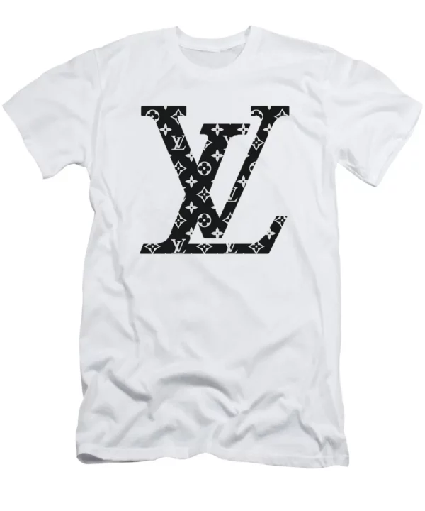 Louis Vuitton Black Logo White T Shirt Fashion Outfit Luxury