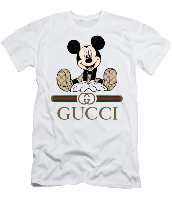 Gucci Mickey Mouse White T Shirt Outfit Fashion Luxury