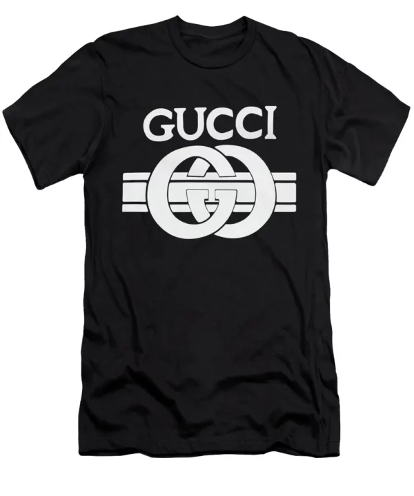 Gucci White Logo Black T Shirt Outfit Luxury Fashion