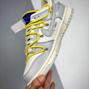 Off-White x Nike Dunk Low 27 of 50 Sail Grey For Sale