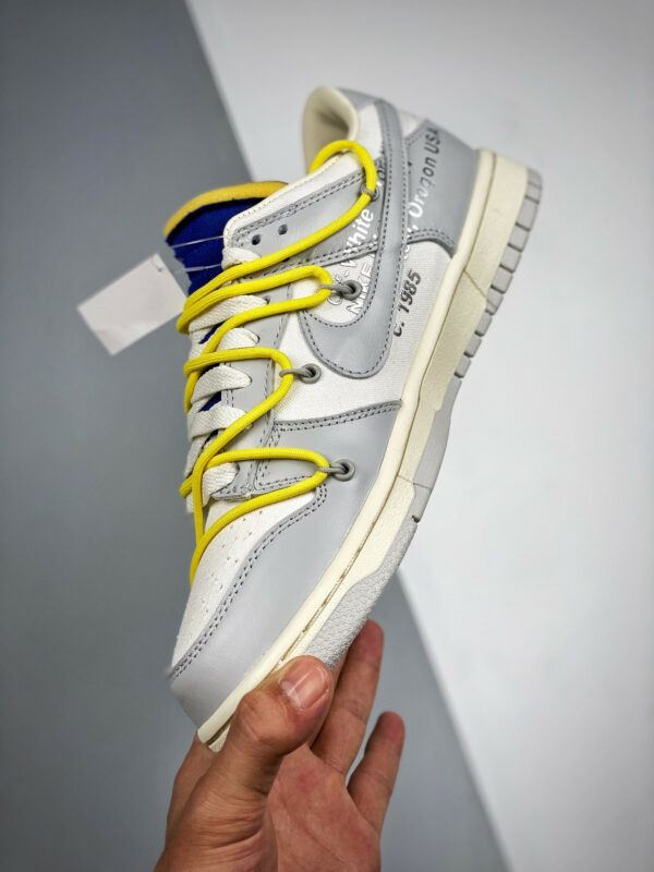 Off-White x Nike Dunk Low 27 of 50 Sail Grey For Sale