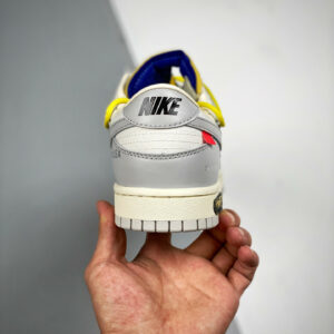 Off-White x Nike Dunk Low 27 of 50 Sail Grey For Sale