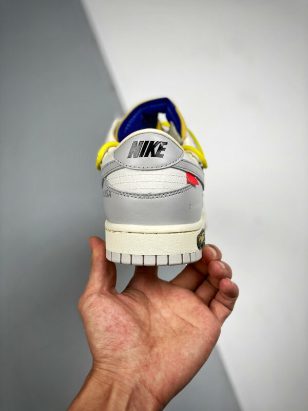 Off-White x Nike Dunk Low 27 of 50 Sail Grey For Sale