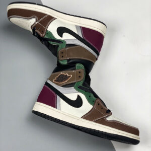 Air Jordan 1 High OG Hand Crafted Black Archaeo Brown-Dark Chocolate For Sale