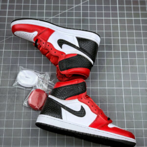 Air Jordan 1 High OG Satin Snake Gym Red White-Black For Sale