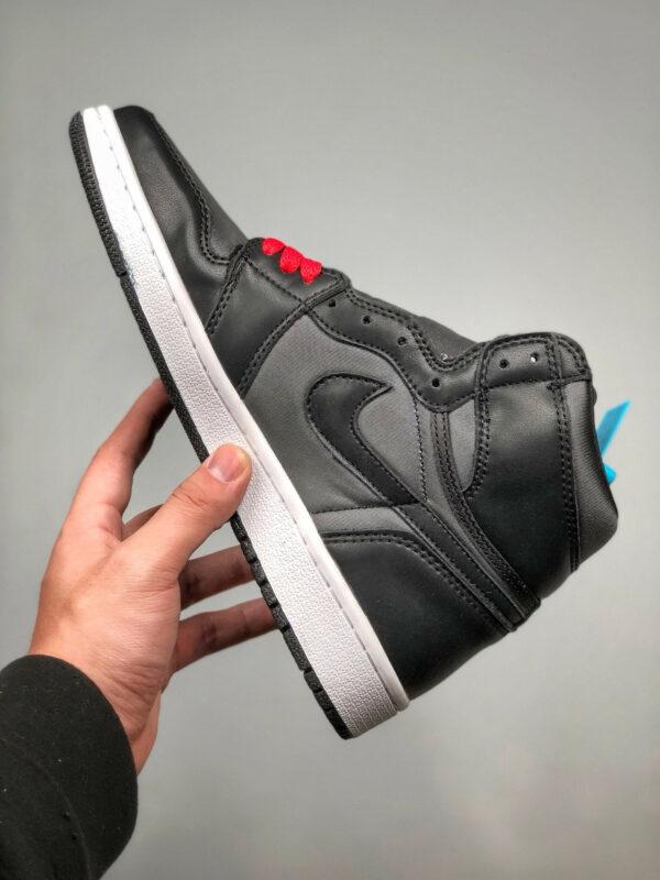 Air Jordan 1 High OG Black Satin Black Gym Red-Black-White On Sale