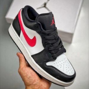 Air Jordan 1 Low Black Siren Red-White DC0774-004 For Sale