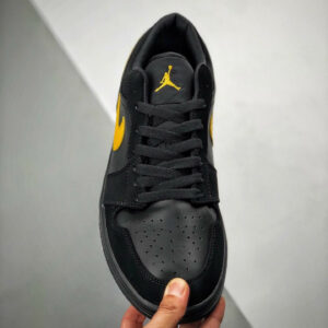 Air Jordan 1 Low Black Yellow 553558-071 For Sale