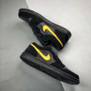 Air Jordan 1 Low Black Yellow 553558-071 For Sale