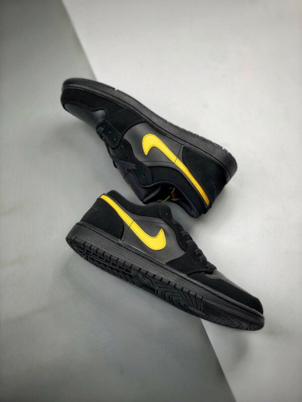 Air Jordan 1 Low Black Yellow 553558-071 For Sale