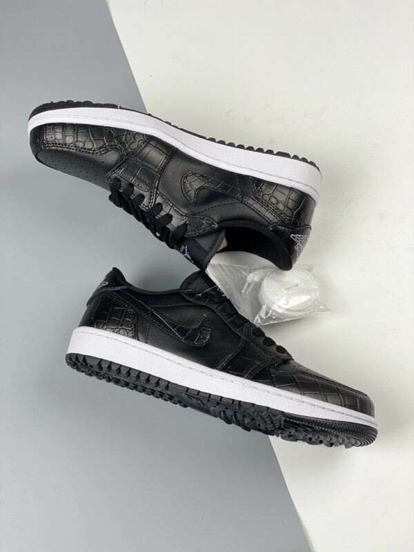 Air Jordan 1 Low Golf Croc Black Iron Grey White DD9315-003 For Sale